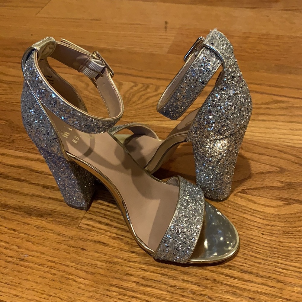 Mix No. 6 Silver Glitter Heels